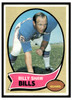 1970 Topps Football Billy Shaw #229 Good — Example A front of card