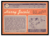 1970 Topps Football Harry Jacobs #13 Good back of card