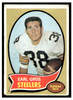 1970 Topps Football Earl Gros #184 Low Grade - Marks front of card