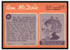 1970 Topps Football Ron McDole #63 Low Grade - Marks back of card