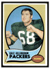1970 Topps Football Gale Gillingham #131 Good front of card