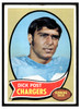 1970 Topps Football Dick Post #97 Low Grade - Creases front of card
