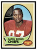 1970 Topps Football Aaron Brown #202 Low Grade - Creases front of card
