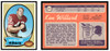 1970 Topps Football Ken Willard #217 VG — Example A front and back of card