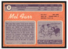 1970 Topps Football Mel Farr #52 Low Grade - Marks back of card