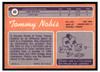 1970 Topps Football Tommy Nobis #40 VG back of card