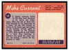 1970 Topps Football Mike Current #198 Good — Example B back of card
