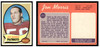 1970 Topps Football Jon Morris #214 Good front and back of card