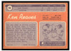 1970 Topps Football Ken Reaves #99 Good — Example B back of card