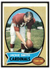 1970 Topps Football Jackie Smith #225 Low Grade - Creases front of card