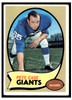1970 Topps Football Pete Case #41 Good front of card