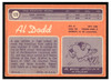 1970 Topps Football Al Dodd #123 Good back of card
