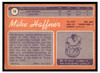 1970 Topps Football Mike Haffner #14 Good back of card