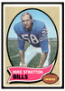 1970 Topps Football Mike Stratton #252 Low Grade - Marks front of card