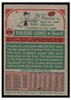 1973 Topps Basketball Freddie Lewis #212 Good back of card