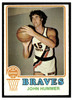 1973 Topps Basketball John Hummer #52 Base VG front of card
