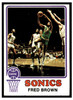 1973 Topps Basketball Fred Brown #103 Base VG front of card
