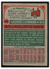 1973 Topps Basketball George Lehmann #194 Base VG back of card