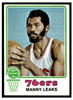 1973 Topps Basketball Manny Leaks #74 Base VG — Example B front of card