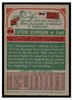 1973 Topps Basketball Stew Johnson #213 Base VG back of card