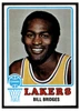 1973 Topps Basketball Bill Bridges #174 Low Grade front of card