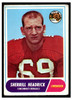 1968 Topps Football Sherrill Headrick #96 VG front of card