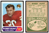 1968 Topps Football Bobby Hunt #122 VG front and back of card
