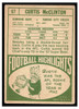 1968 Topps Football Curtis McClinton #67 VG — Example A back of card