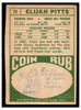1968 Topps Football Elijah Pitts #79 VG back of card