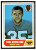 1968 Topps Football Tom Nowatzke #78 VG — Example B front of card