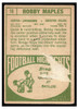 1968 Topps Football Bobby Maples #16 VG back of card