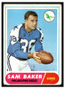 1968 Topps Football Sam Baker #32 VG front of card