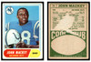 1968 Topps Football John Mackey #74 VG front and back of card