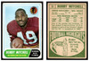 1968 Topps Football Bobby Mitchell #35 VG front and back of card
