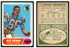 1968 Topps Football Rick Redman #115 VG — Example B front and back of card