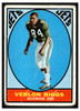 1967 Topps Football Verlon Biggs #91 VG front of card