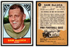 1967 Topps Football Sam DeLuca #92 VG front and back of card
