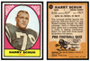 1967 Topps Football Harry Schuh #115 Good front and back of card