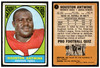 1967 Topps Football Houston Antwine #7 Good — Example C front and back of card