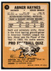 1967 Topps Football Abner Haynes #35 Low Grade - Marks back of card