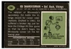 1969 Topps Football Ed Sharockman #104 Low Grade - Creases back of card