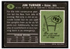 1969 Topps Football Jim Turner #29 Poor back of card