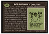 1969 Topps Football Bob Brown #245 VG back of card