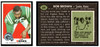 1969 Topps Football Bob Brown #245 VG front and back of card