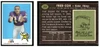 1969 Topps Football Fred Cox #217 Low Grade front and back of card