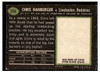 1969 Topps Football Chris Hanburger #248 Low Grade — Example A back of card