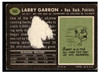 1969 Topps Football Larry Garron #141 Poor back of card