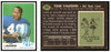 1969 Topps Football Tom Vaughn #214 Low Grade front and back of card