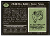 1969 Topps Football Carroll Dale #77 Low Grade - Creases back of card
