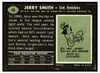 1969 Topps Football Jerry Smith #45 Low Grade back of card